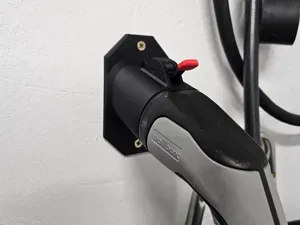 Type-2 plug wall holder with lock