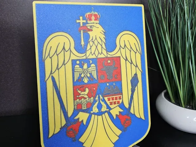 Romania Coat of Arms 3D Model