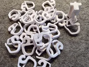 IKEA VIDGA curtain gliders and hooks