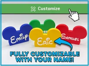 Disney Mickey Mouse Fully Customizable Nameplate