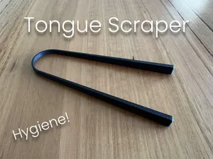 Simple Tongue Scraper | Fast Print, Easy Use
