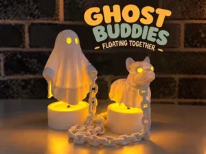 Floating Ghost Dog – Halloween Tealight Holder