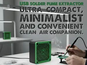 USB Solder Fume Extractor (HEPA + Sponge)