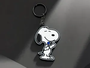 adorable Snoopy-inspired keychain