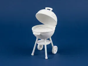 1:12 Scale Kettle Grill BBQ 3D Model