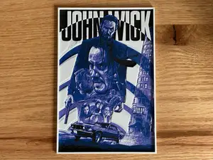 John Wick (2014) Hueforge Movie Poster