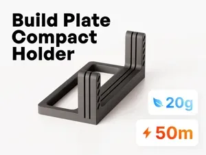 Build Plate Compact Holder - Slide Under Printer