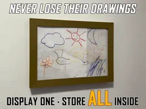 Kids Art Frame | Stores 80 Drawings