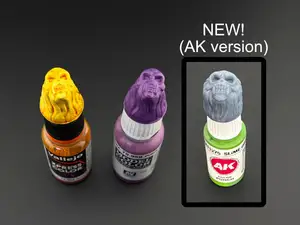 Paint Swatch Skull bottleCap Vallejo Speedpaint AK