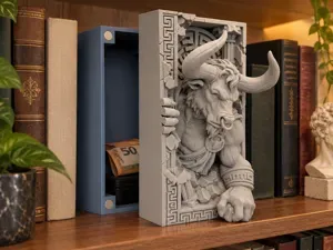 Minotaur Secret Book Nook - Magnetic Hideaway