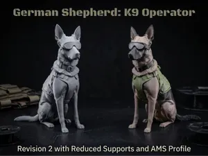 K9 Operator (German Shepherd) Tactical Working Dog