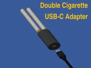 Double Cigarette USB-C Adapter