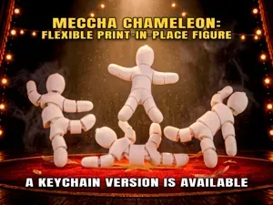 Meccha Chameleon: Flexible Print-in-Place Figure