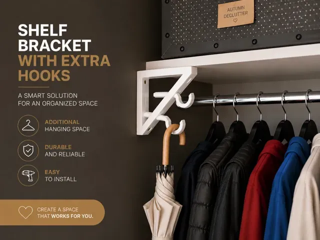 Shelf Bracket with Extra Hooks