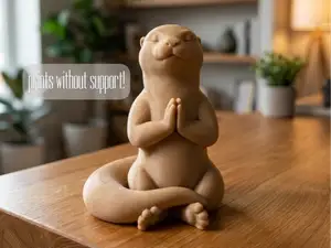 Meditating Otter - Yoga Zen Namaste Pose