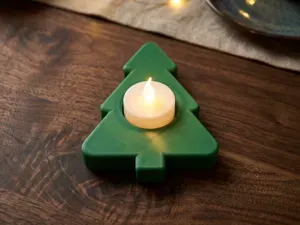 Christmas Tree Tealight Holder / LED Candle Stand