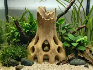 Aquarium Terrarium Standing Tree Cave Hideout