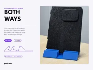 Foldable Phone Stand | Two Slots, Two Angles