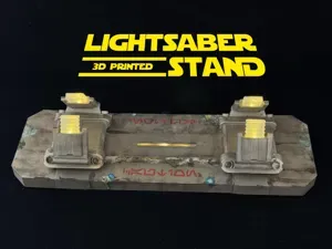Lightsaber Stand (w LED Lights) - Savi's Workshop