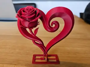 Rose Heart Sculpture Valentine's Day Gift