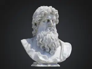 Greek God Poseidon Bust