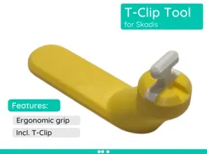 Ergonomic T-Clip Tool for Skadis Boards