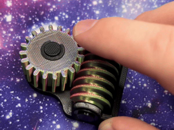 Satisfying Worm Gear Fidget Toy