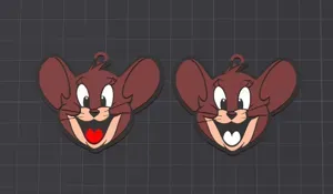 cartoon character , jerry keychain / necklace charm (free for commercial use)