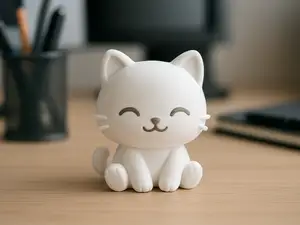 Cute Chibi Kawaii Cat Figurine