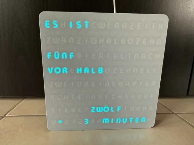 Wordclock Wortuhr german+english, RGB 16x16 Matrix — Фото 6 из 8