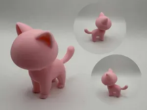 Simple Standing Cat – minimalist cute figure