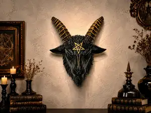 Wall Baphomet --- Dark Goat Head