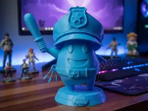 Super Mario Police Lumas 2 Part Print