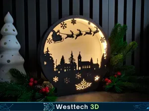 snow globe Lamp for Christmas