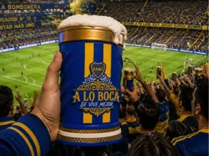 Parche Chop Boca Juniors Fileteado Multicolor 3D