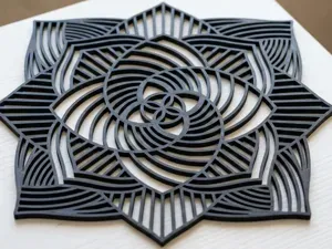 Geometric Spiral Mandala - Wall Art & Decor