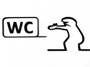 WC door hanger from "La Linea" Balum Balum 72