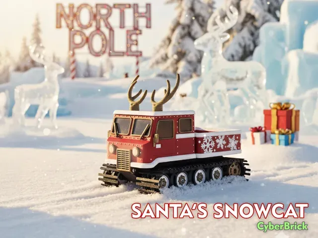 Santa's Christmas Snowcat | CyberBrick