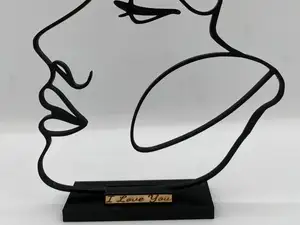 Silhouette woman face