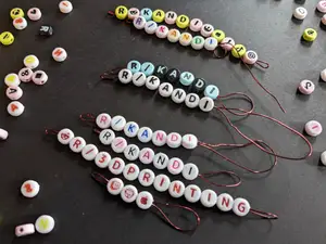 Letter / symbol beads for friendship bracelets