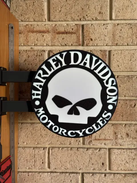 Harley Davidson Motorcycles 2 Sided Lightbox Sign — Фото 2 из 2