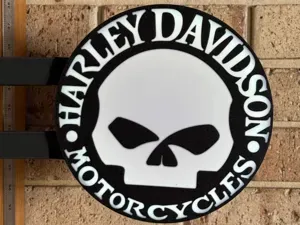 Harley Davidson Motorcycles 2 Sided Lightbox Sign