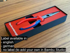 Gridfinity Bin Knipex Beak Pliers 200mm