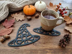 Witch Hat Coaster – Halloween Table Decor