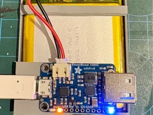 Slim LiPo Battery Holder with PowerBoost 1000C