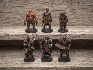 Band of Outcasts - Mercenaries set for TTRPG