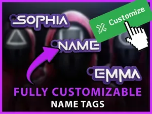 Squid Game Font Fully Custom Keychain Generator