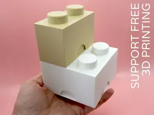 Building Brick Storage Container by Pork3D.com