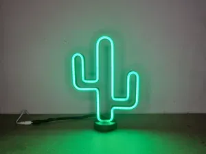 Cactus Neon Lamp – Desk or Wall