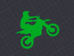 Moto Cross Stencil